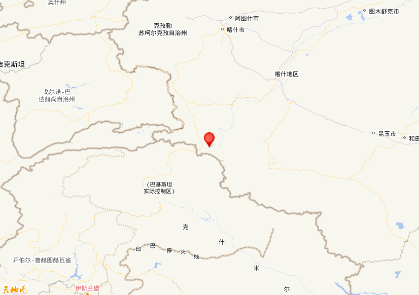 2025年09月14日23時18分，在新疆喀什地區塔什庫爾干縣發生了M 3.9級地震，震中緯度36.9，經度75.71。