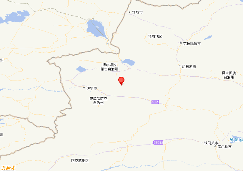 2025年09月17日13時46分，在新疆伊犁州尼勒克縣發生了M 3.9級地震，震中緯度44，經度82.68。